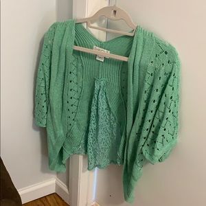 Mint Green Cardigan